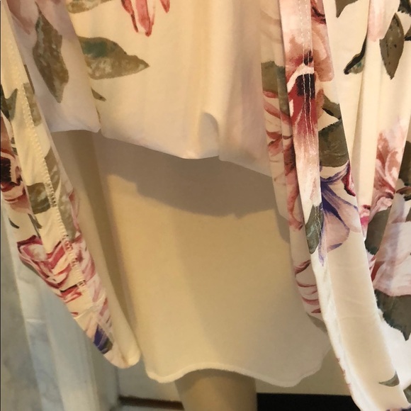 IVORY FLORAL MIDI DRESS - Picture 8 of 8